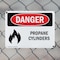 Signmission Propane Cylinders Danger Sign, Plastic, 10in W x 7in L, 2PK OS-2PACK-DS-P-710-L-1538 - alternate 8